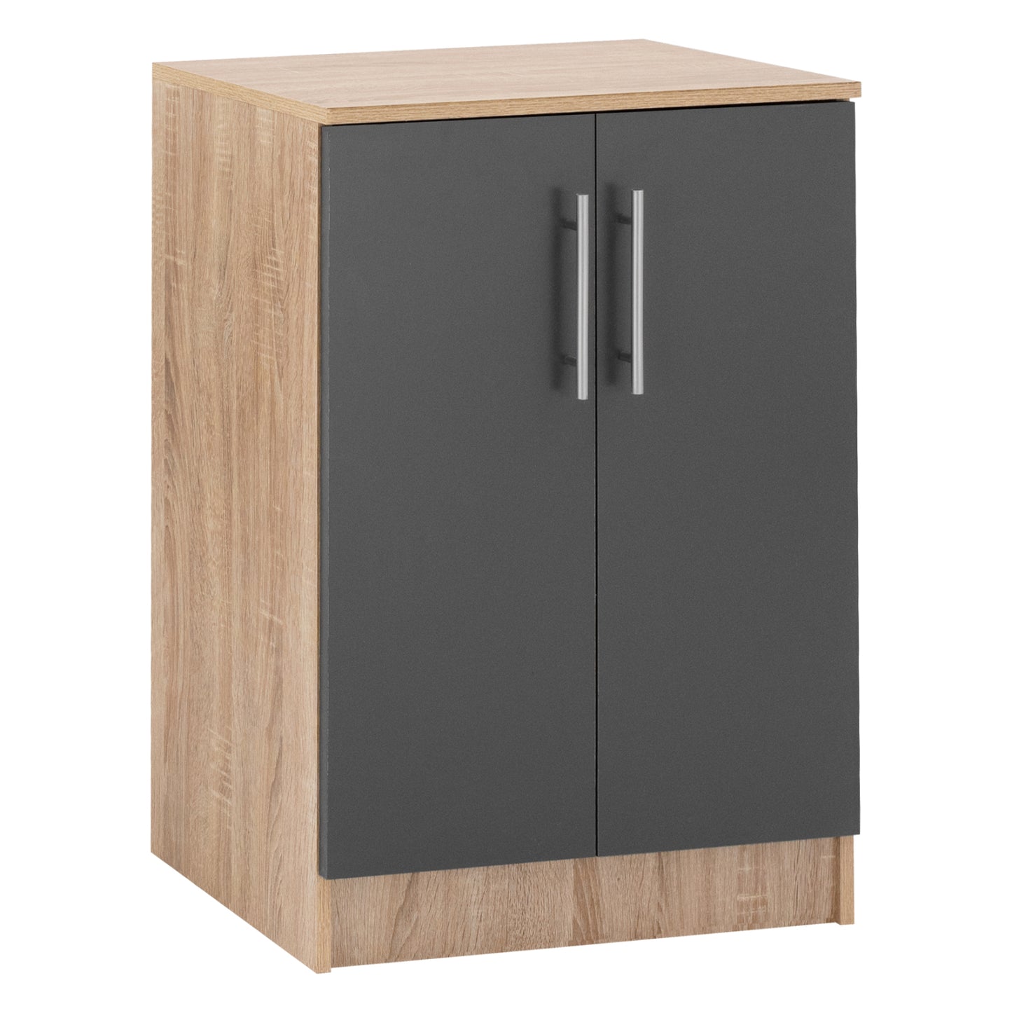 Shoe Cabinet Emerie Hm2206.04 Melamine In Sonama Grey 60x40,5x80hcm.