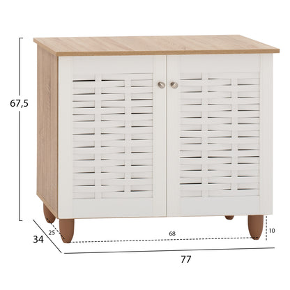 Shoe Rack Hm2208.06 SonamΑ-white 77Χ34Χ67,5 Cm.