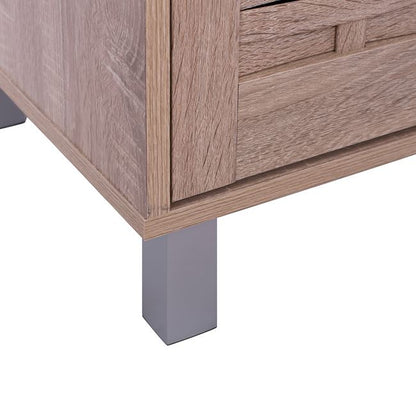 Shoe Rack-cabinet Kailena Hm2230.02 Melamine In Sonama Color 77x40,5x122hcm.