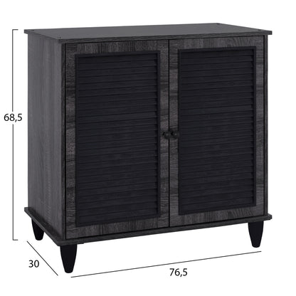Shoe Cabinet Wooden Hm2266.01 Grey Color 76.5x30x68.5