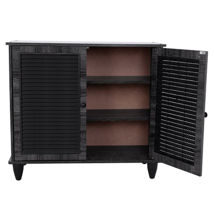 Shoe Cabinet Wooden Hm2266.01 Grey Color 76.5x30x68.5