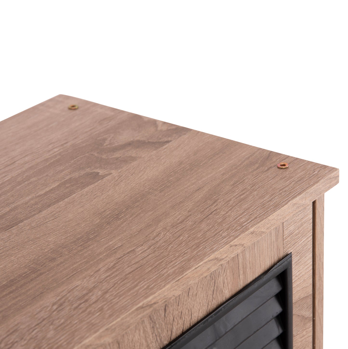Shoe Cabinet Mckenna Hm2266.02 Melamine In Sonama-black 77x30x69hcm.