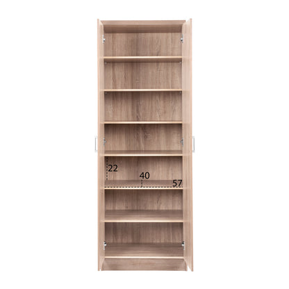 Shoe Cabinet Wooden With 6 Shelves 60x43x180.50 Sonama Hm2379.02