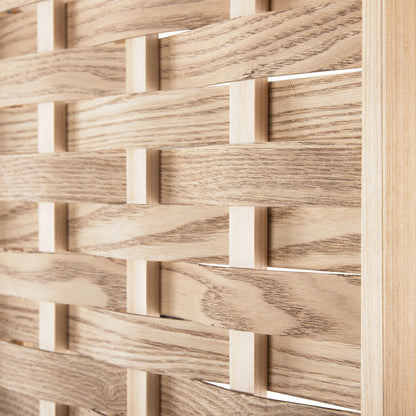 Divider With 4 Leafs Sentinel Hm4227 Bamboo In Natural Color 162x2,5x180hcm.