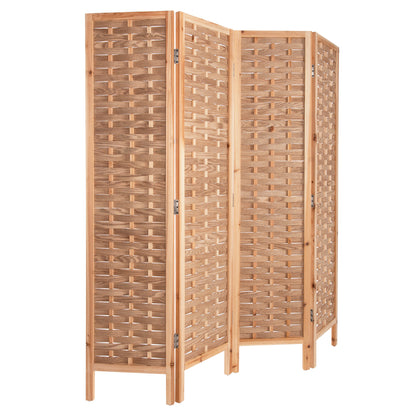 Divider With 4 Leafs Sentinel Hm4227 Bamboo In Natural Color 162x2,5x180hcm.