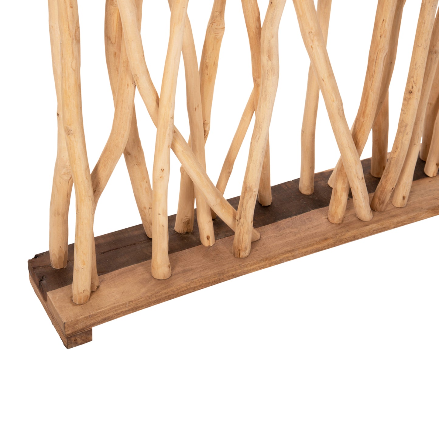 Room Divider Hm9521 Solid Teak Branches In Natural Color 120Χ20Χ180hcm.