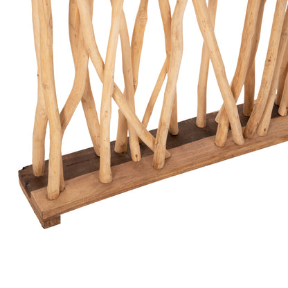 Room Divider Hm9521 Solid Teak Branches In Natural Color 120Χ20Χ180hcm.