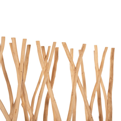 Room Divider Hm9521 Solid Teak Branches In Natural Color 120Χ20Χ180hcm.