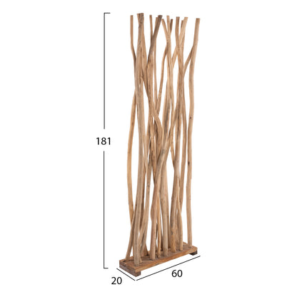 Root Divider Solid Teak Wood - 60x181cm