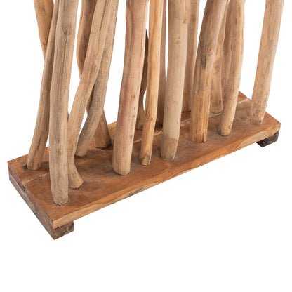 Root Divider Solid Teak Wood - 60x181cm