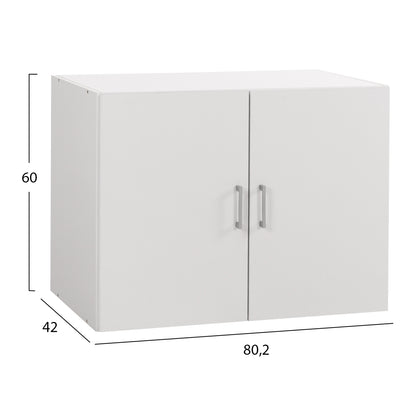 Upper Cabinet For 2-leaf Wardrobe Jaslyn Hm350.05 Melamine In White 80,2x42x60hcm.