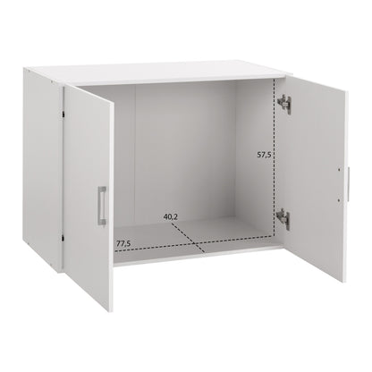 Upper Cabinet For 2-leaf Wardrobe Jaslyn Hm350.05 Melamine In White 80,2x42x60hcm.