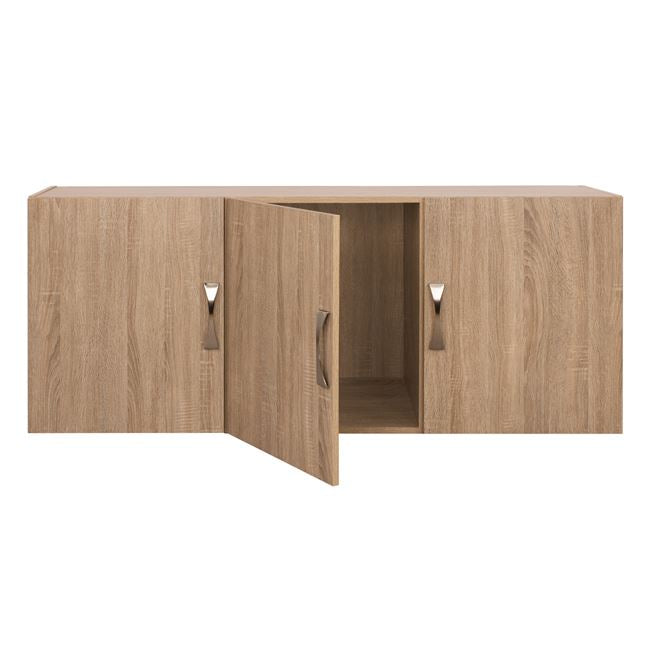 Loft Of Wardrobe 3 Doors Carly In Sonama Color 150x55x60 Hm385.02