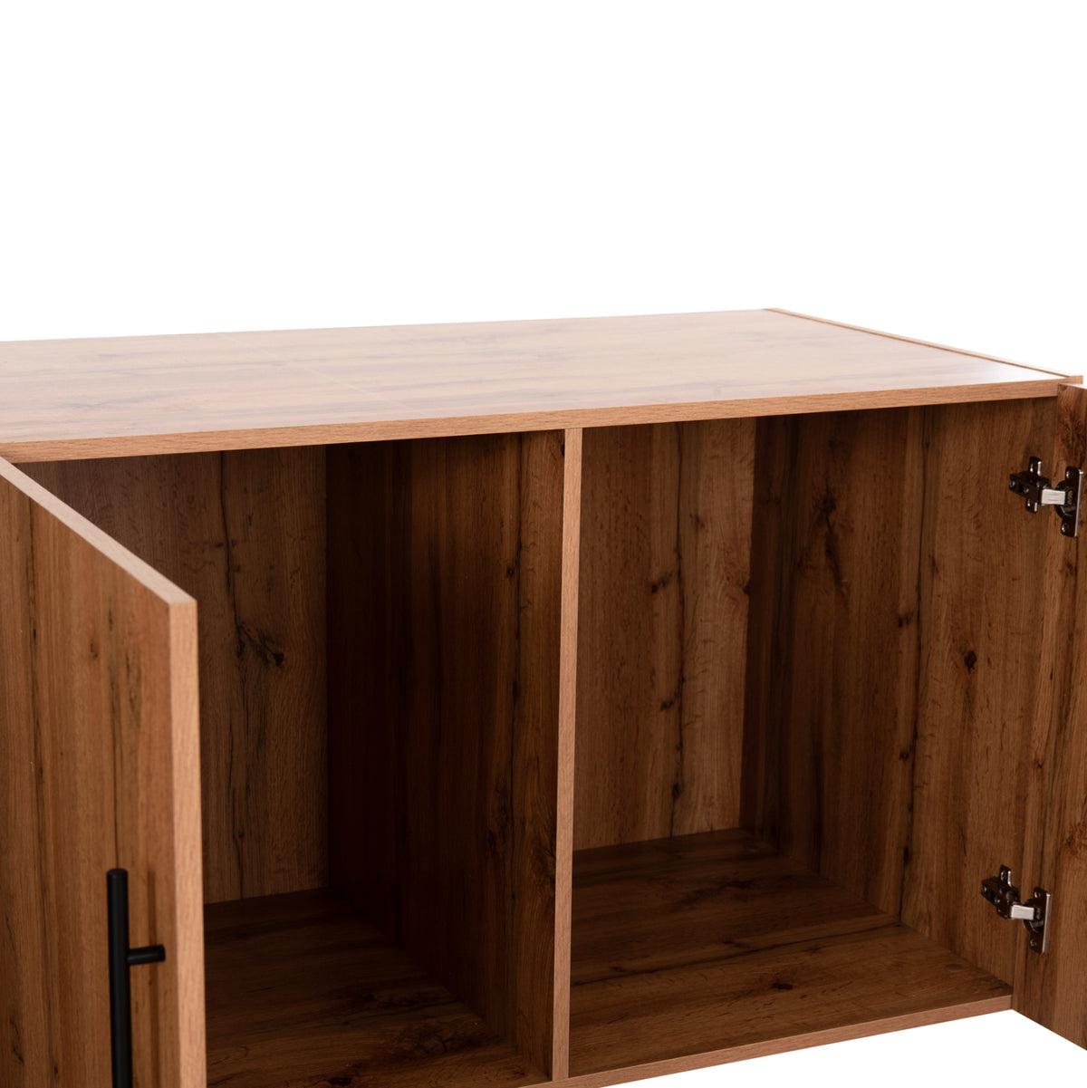 Wardrobe 3-leaf Loft Carys Hm747.12 Melamine In Natural Wood Color 150x55.5x60hcm.