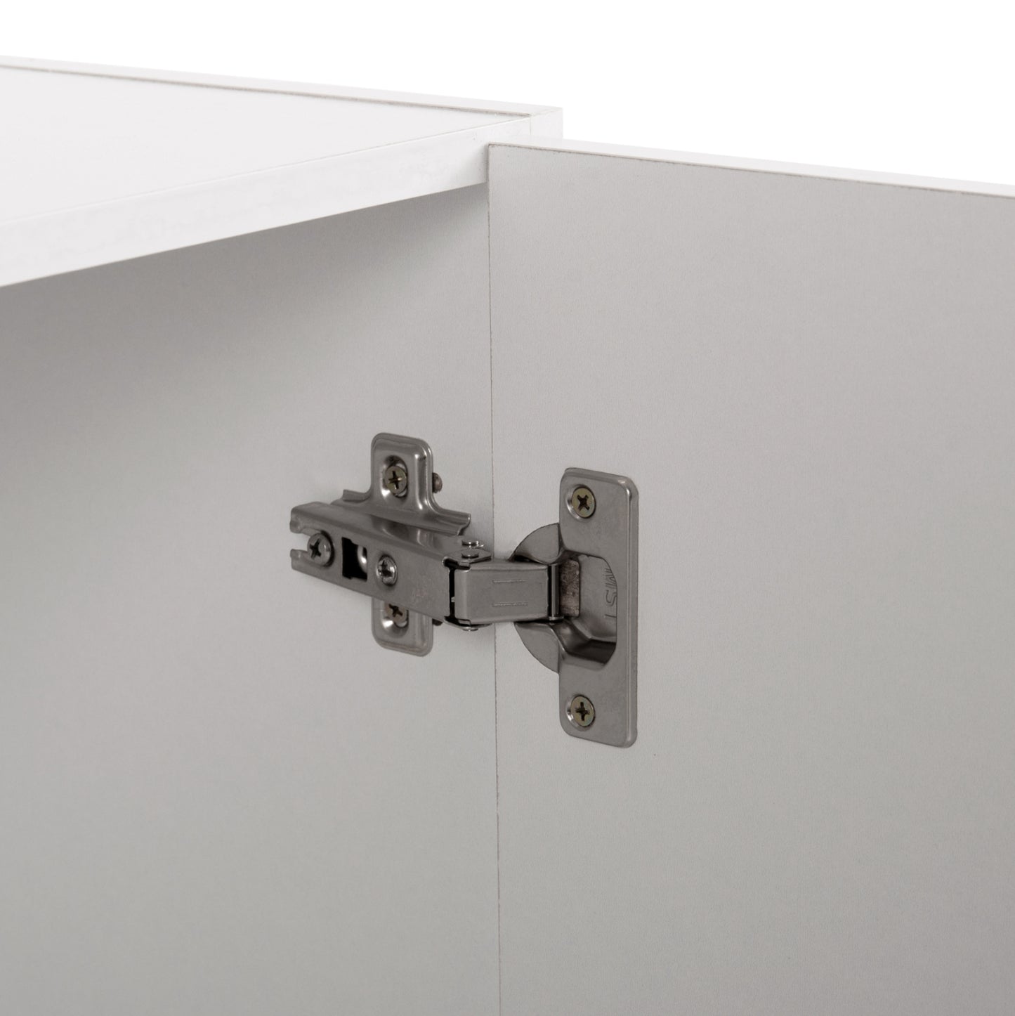 Upper Cabinet For 3-leaf Wardrobe Alivia Hm351.05 Melamine In White 90,2x42x60hcm.