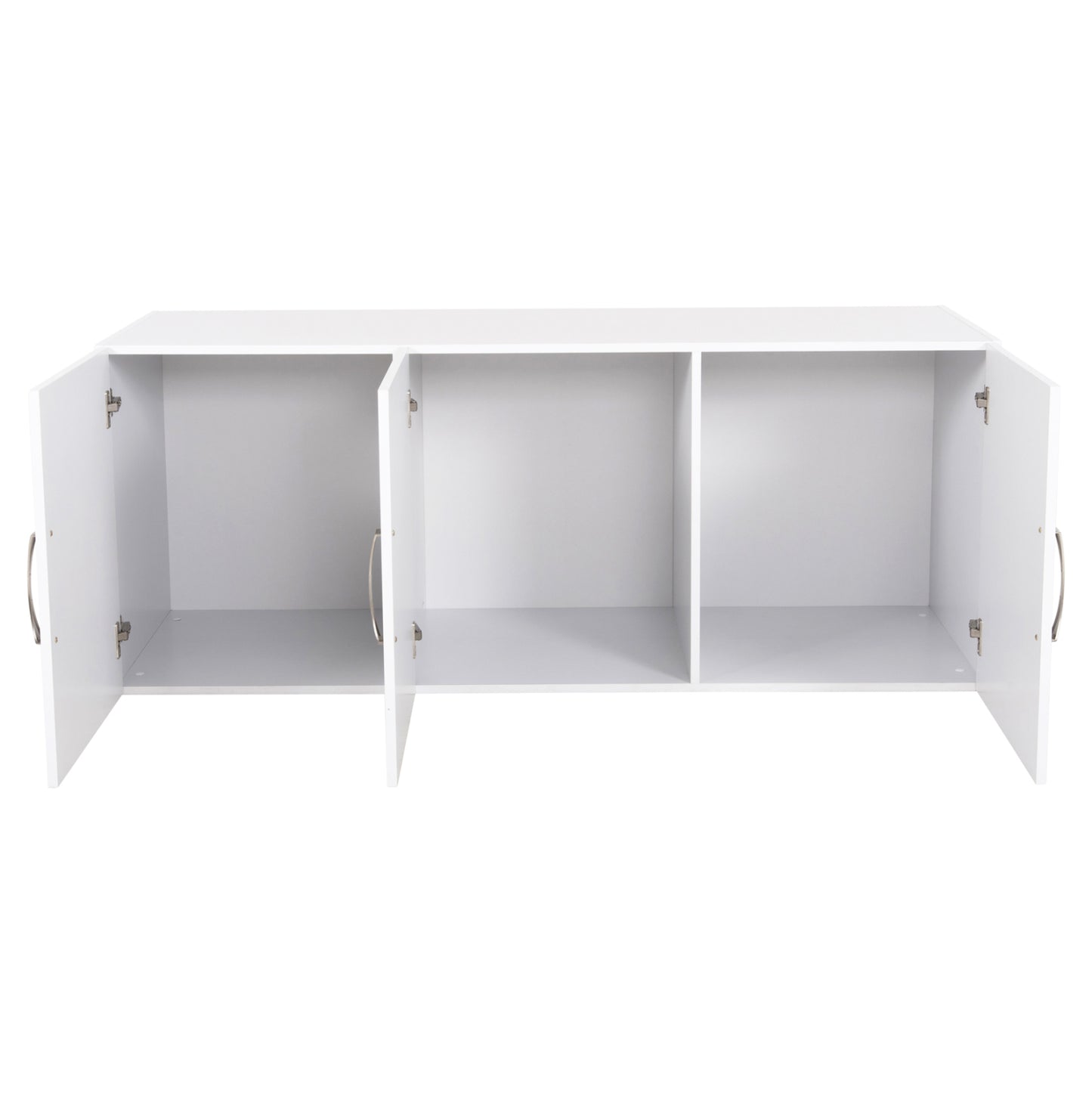 Upper Cabinet For 3-leaf Wardrobe Carly Hm385.05 Melamine In White 150x55x60hcm.