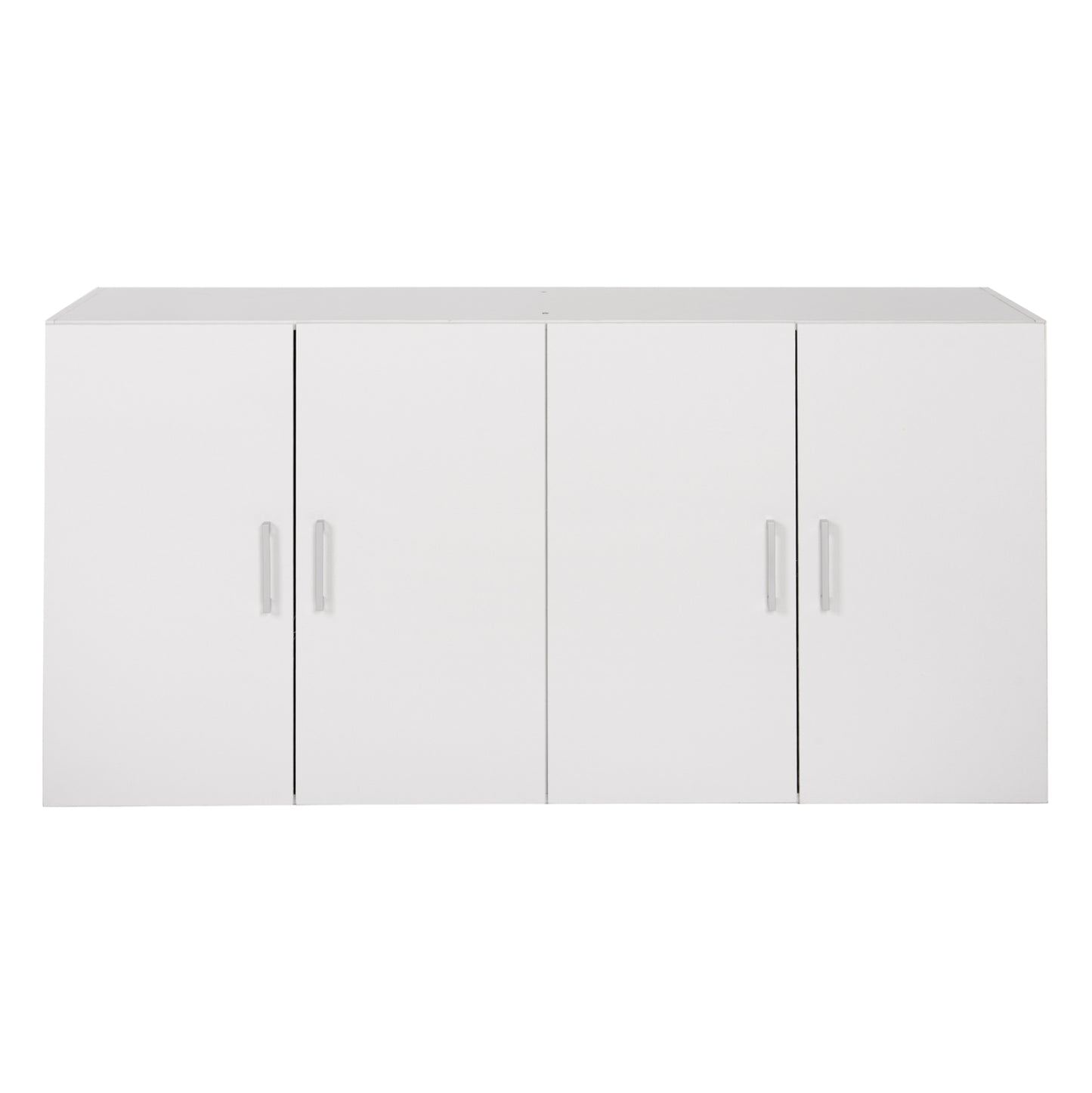 Upper Cabinet For 4-leaf Wardrobe Hm352.05 Fernanda Melamine In White 120,5x41,5x60,5hcm.
