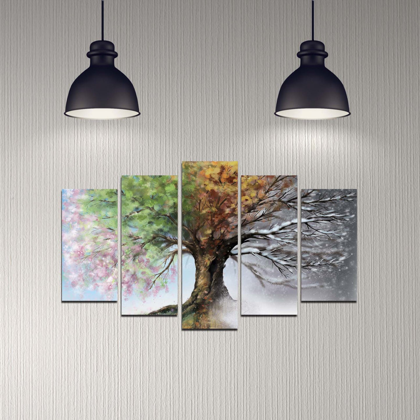 Mdf Painting Four Seasons Hm7206.05 100x60x0,3cm.