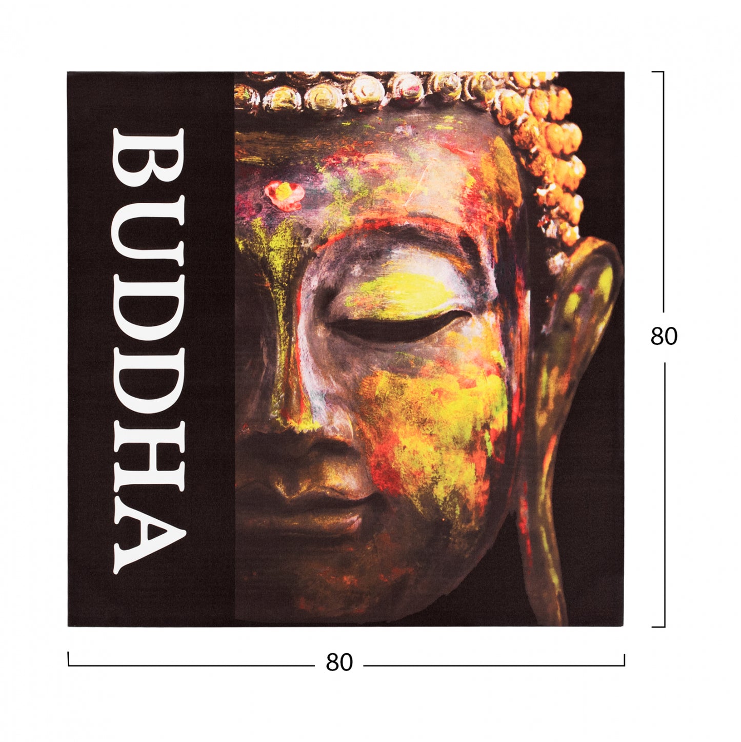 Canvas Buddha Hm7156.01 80x80x2.5 Cm.