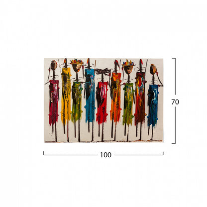 Canvas Painting African Art. 100X70 cm