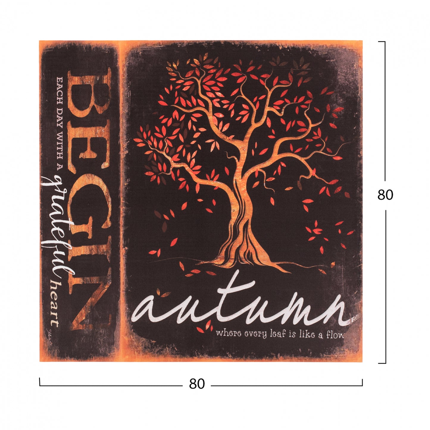 Canvas Tree Hm7156.05 80x80x2.5 Cm