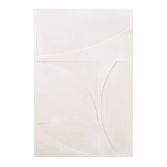 Wall Decor Panel Series Santorini Hm4506 Mdf In Off-white Color 80x4(thickness)x120hcm.