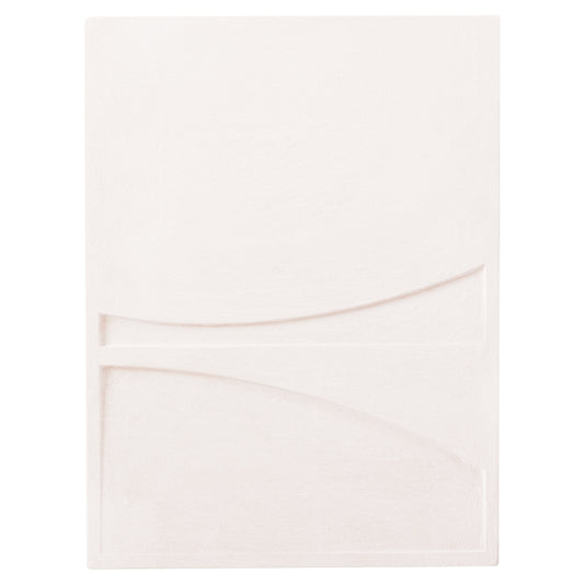 Wall Decor Panel Rectangle Series Santorini Hm4510 Mdf In Off-white Color 60x4(thickness)x80hcm.