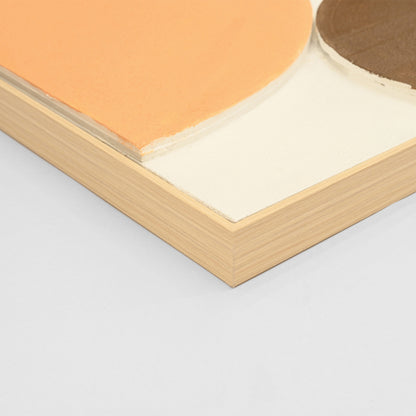 Wall Painting 3d Fluo Hm4543.01 With Beige Ps Frame-handmade Shapes 60x4,5Χ90hcm.