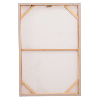 Wall Painting 3d Fluo Hm4543.02 With Beige Ps Frame-handmade Shapes 60x4,5Χ90hcm.