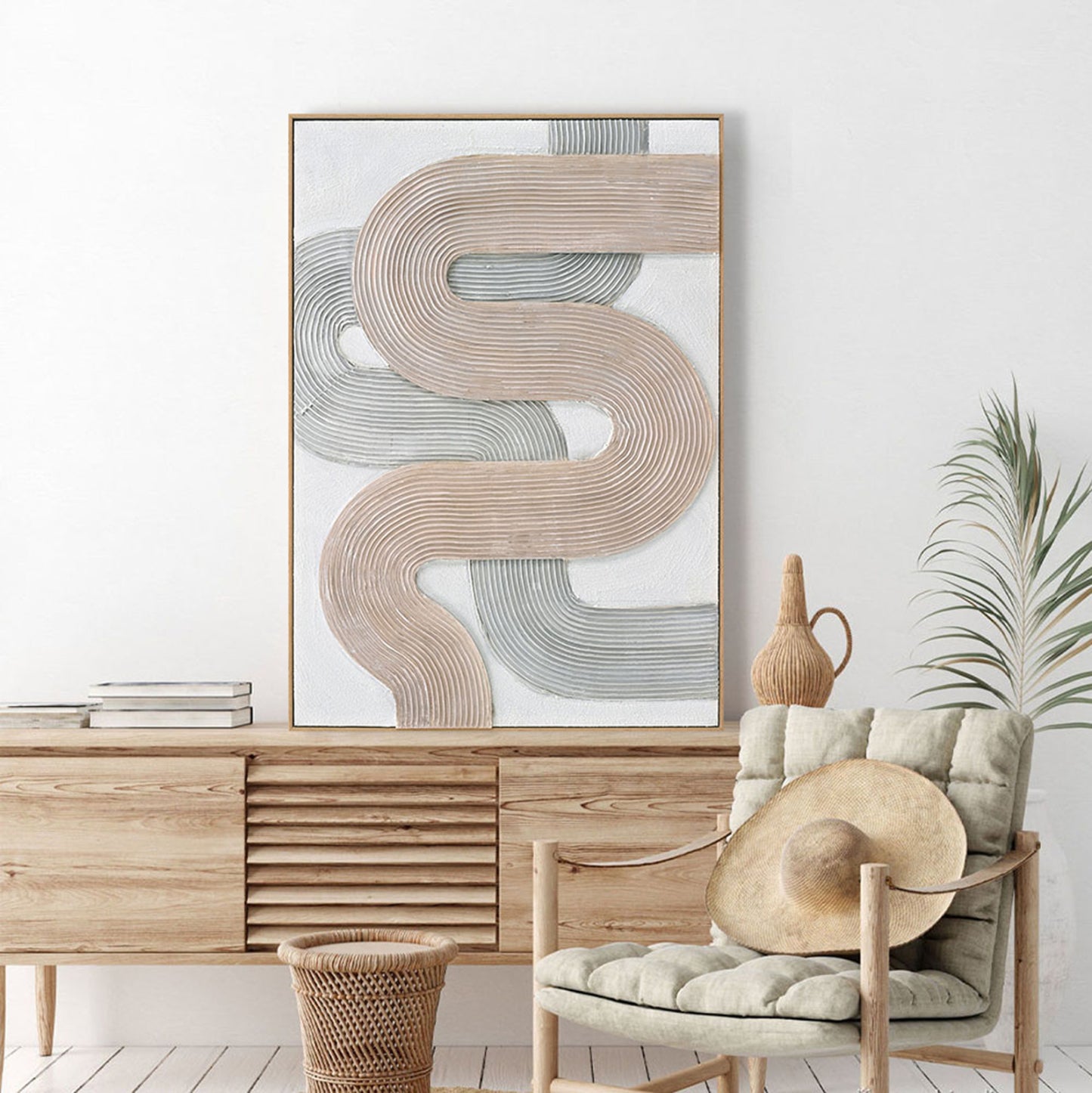 Wall Painting 3D with Wood PS Frame - 72x102cm