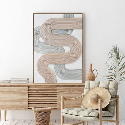 Wall Painting 3D with Wood PS Frame - 72x102cm