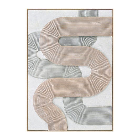 Wall Painting 3D with Wood PS Frame - 72x102cm