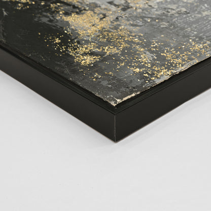 Wall Painting Sediment Hm4576 Black Ps Frame-canvas 142x4.5x72hcm.