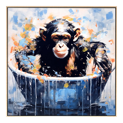 Wall Painting Simia Hm4539 Beige Ps Frame-printed Canvas 62x4,5x62hcm.