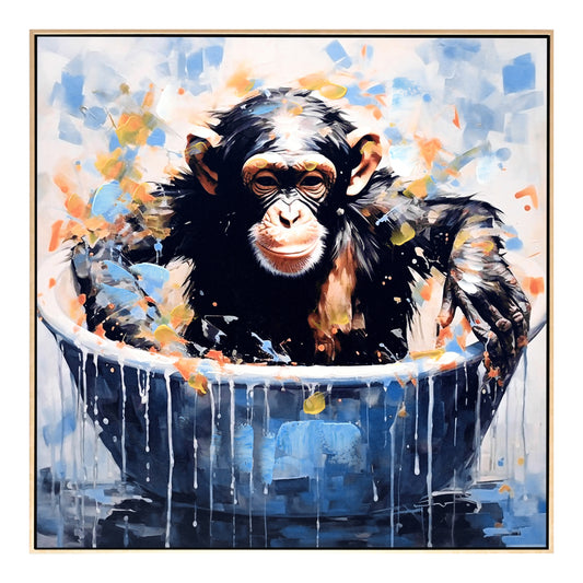 Wall Painting Simia Hm4539 Beige Ps Frame-printed Canvas 62x4,5x62hcm.