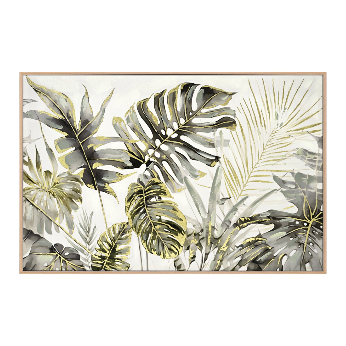 Wall Painting Tropico ΗΜ4541 Beige Ps Frame-printed Canvas 102x4,5x72hcm.