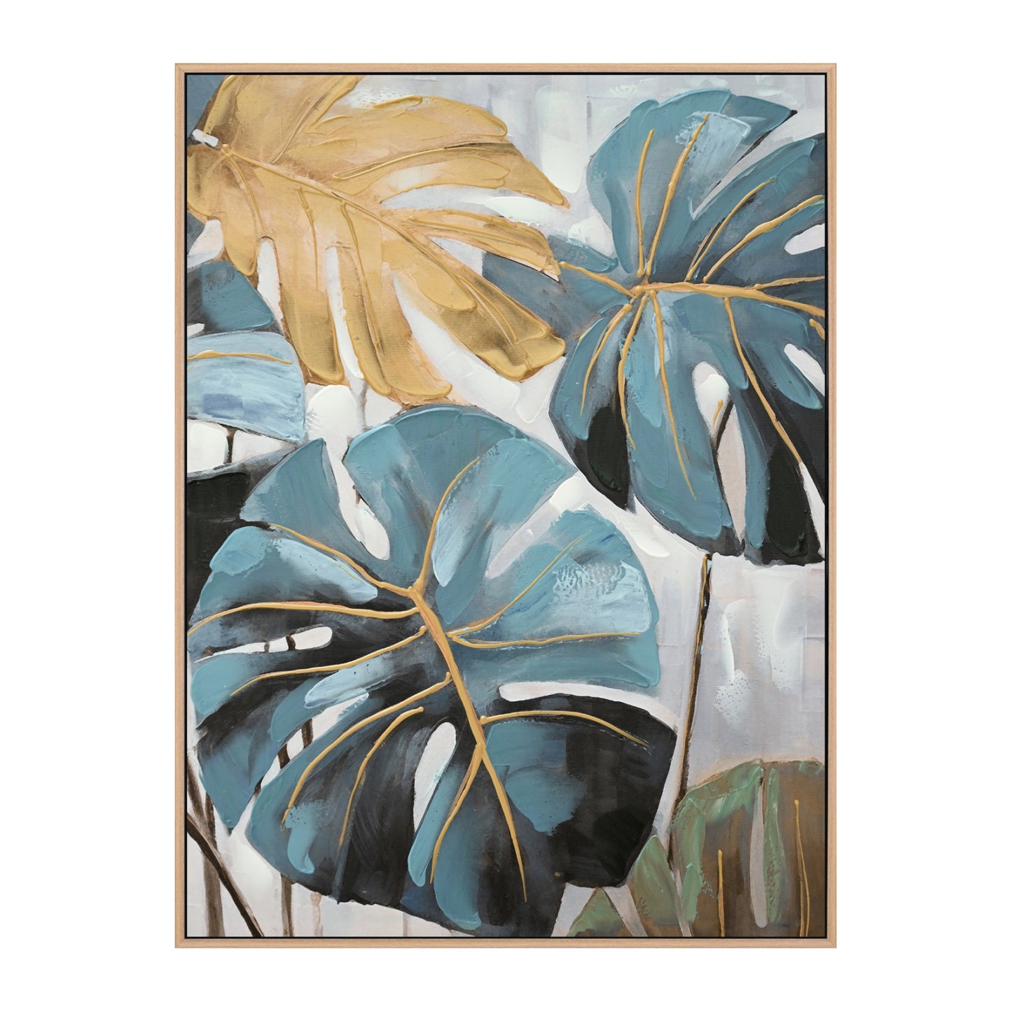 Wall Painting Tropico Hm4542 Beige Ps Frame-printed Canvas 62x4,5x82hcm.