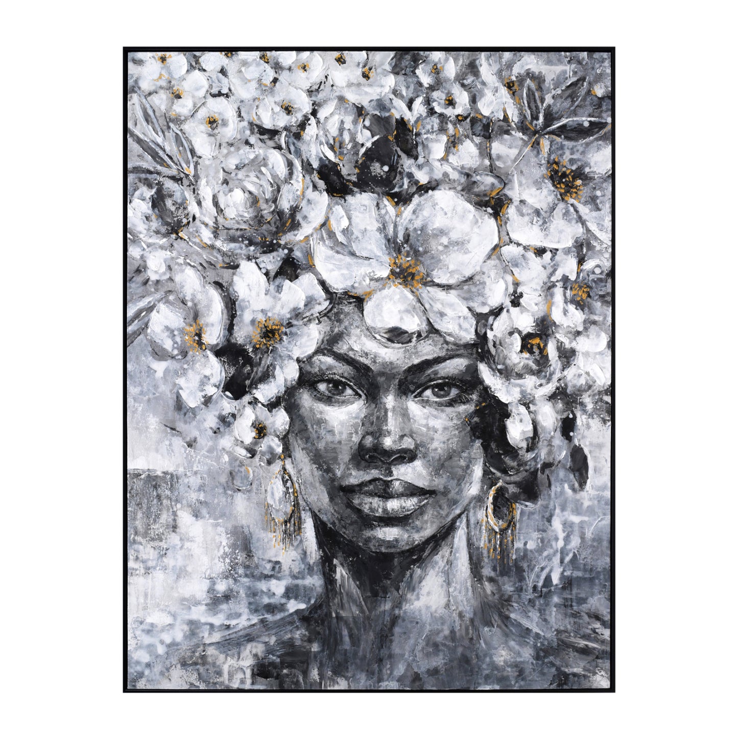 Wall Painting Marip Hm4545 Black Ps Frame-printed Canvas 92x4,5x122hcm.