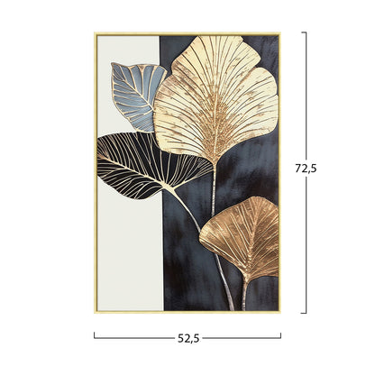 Wall Painting Tropico Hm4546.02 Beige Ps Frame-printed Canva 52,5x2,8x72,5hcm.