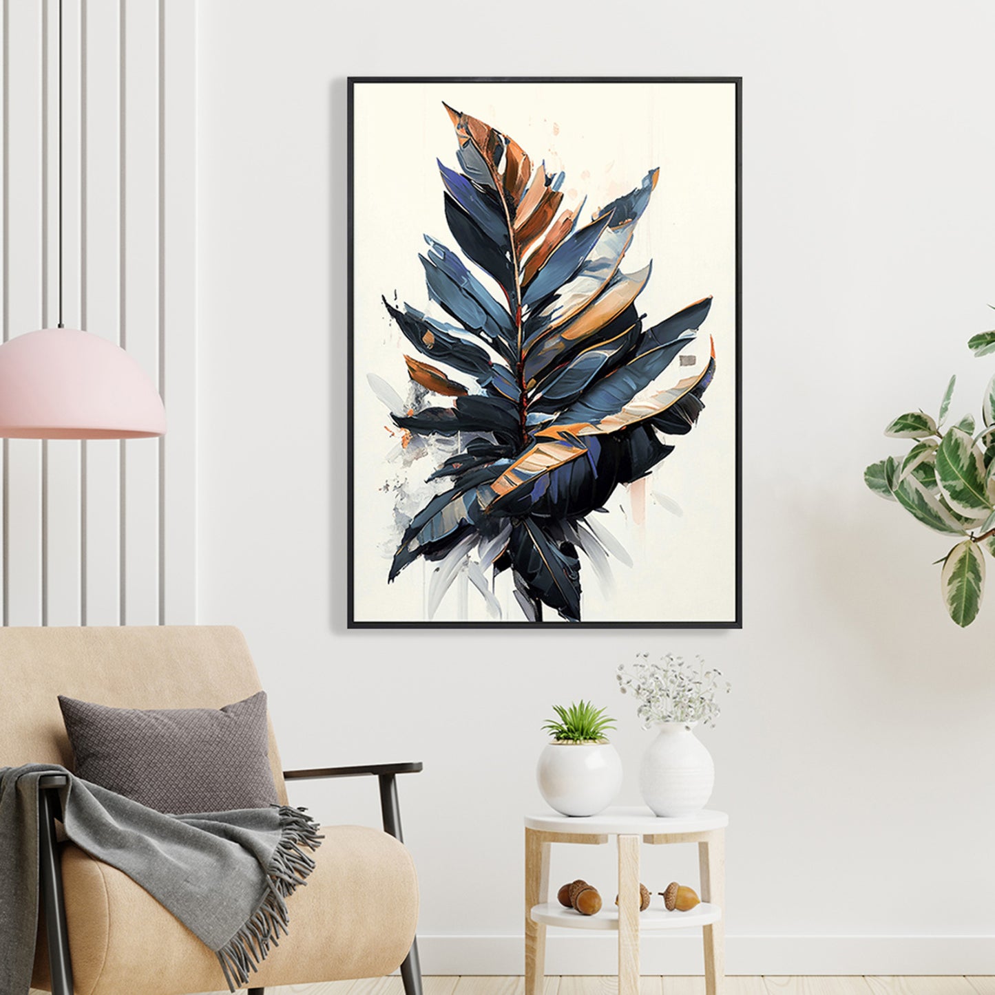 Wall Painting Black PS Frame - 52.5x72.5cm