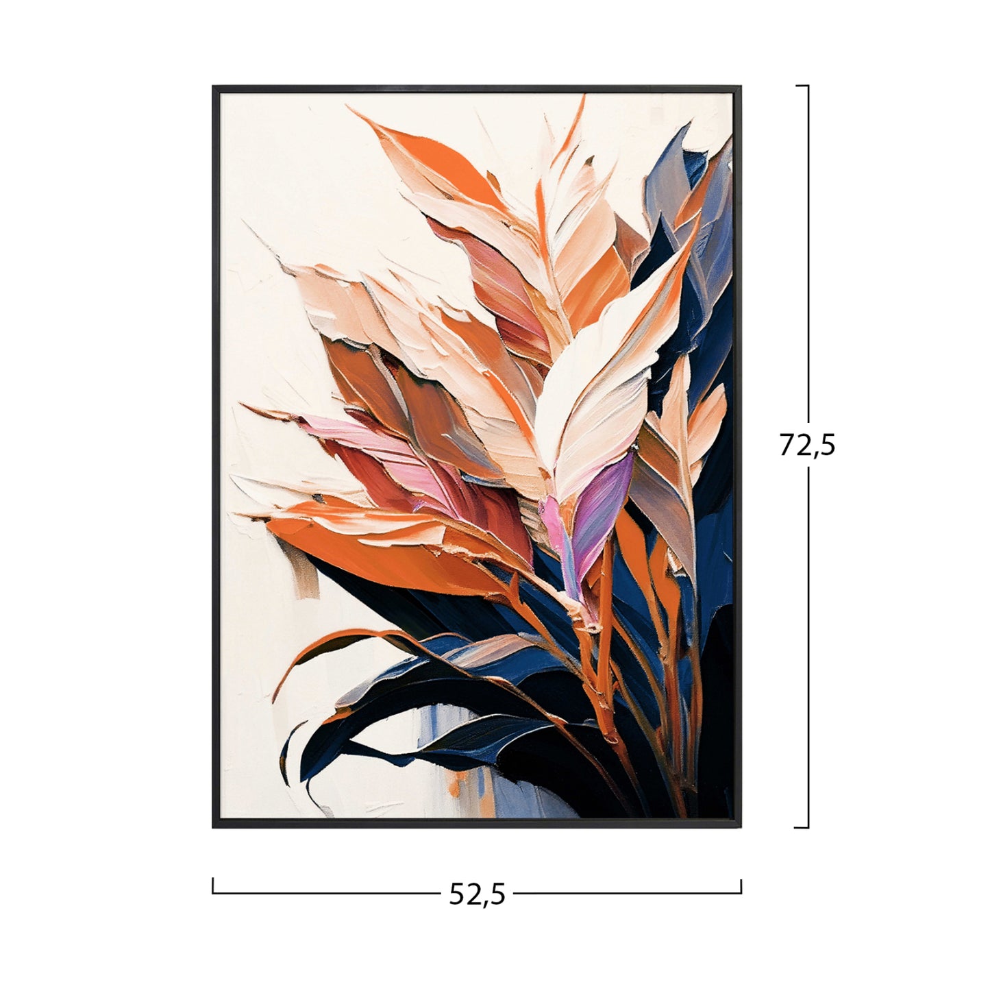 Wall Painting, Black PS Frame - 52.5x72.5cm
