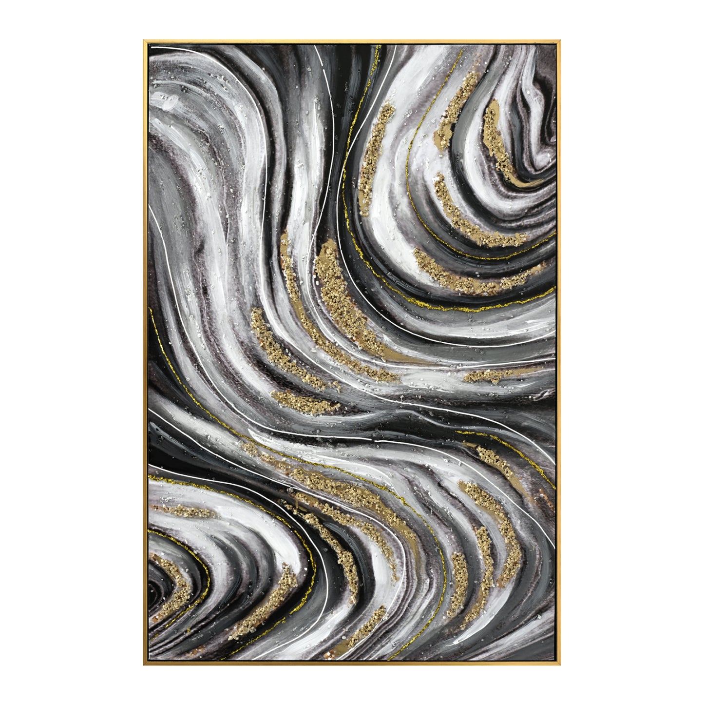 Wall Painting Hm4561 Beige Ps Frame-printed Canvas Abstract 62x4.5x92hcm.