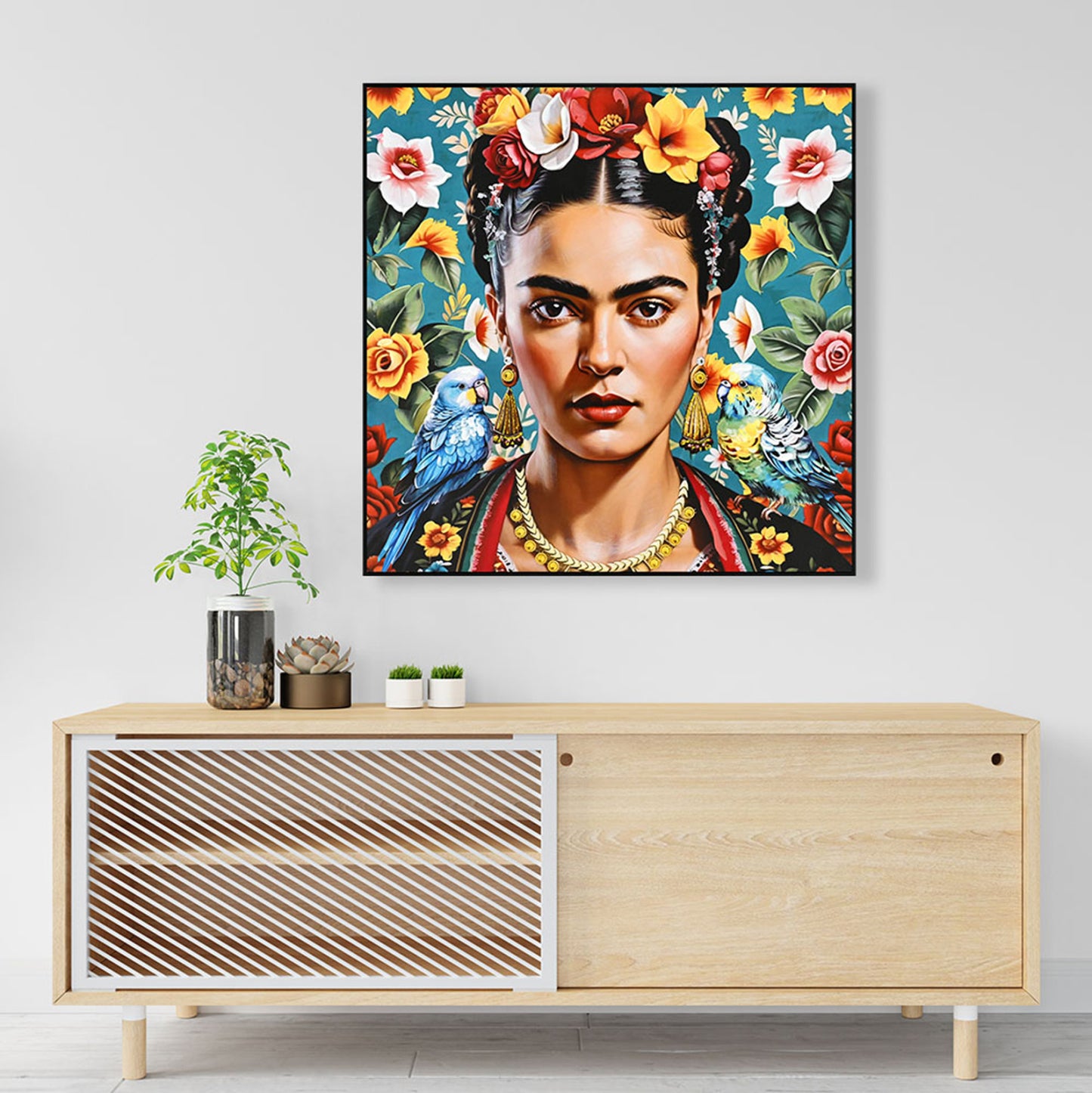 Wall Painting, Black PS Frame - 82x82cm