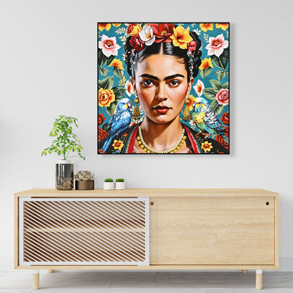 Wall Painting, Black PS Frame - 82x82cm