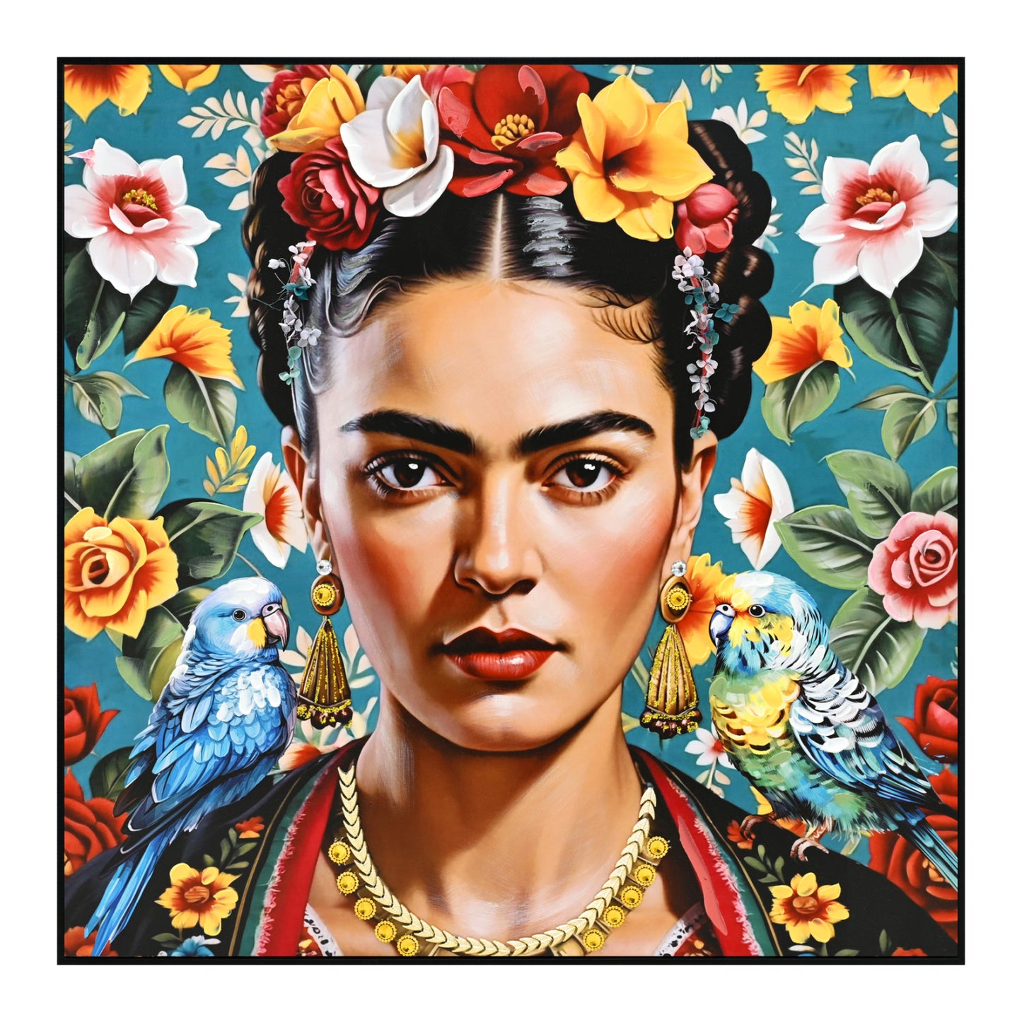 Wall Painting, Black PS Frame - 82x82cm