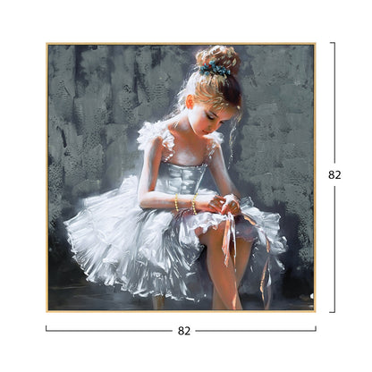 Wall Painting Onnanoko Hm4568 Black Ps Frame-printed Canvas 82x4,5x82hcm.