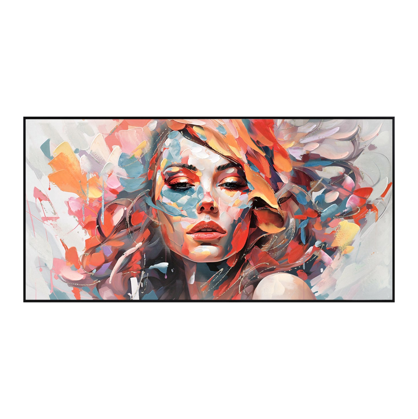 Wall Painting Marip Hm4570 Black Ps Frame-printed Canvas 122x4,5x62hcm.
