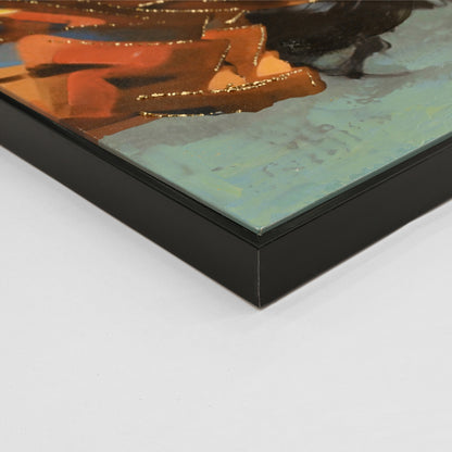 Wall Painting Black PS Frame Printed Canvas - 82x122cm