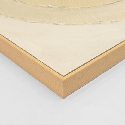 Wall Painting Hm4577 With Beige Ps Frame-canvas Circles 82x4,5x82hcm.