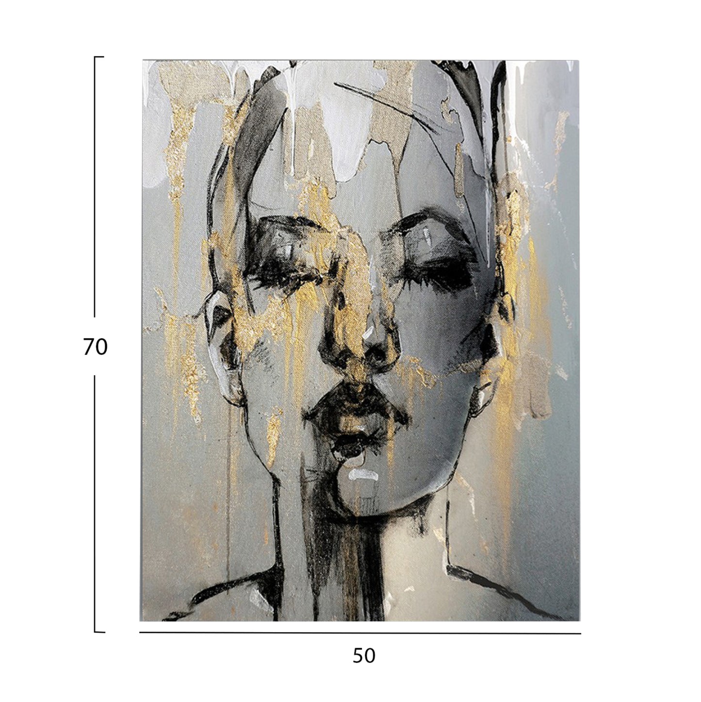 Wall Painting Series Gobi Hm4763 Printed Canvas 50x3(thickness)x70hcm.